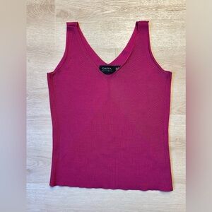 Dana Buchman Women's 100% Silk Pink Purple Tank Size Small